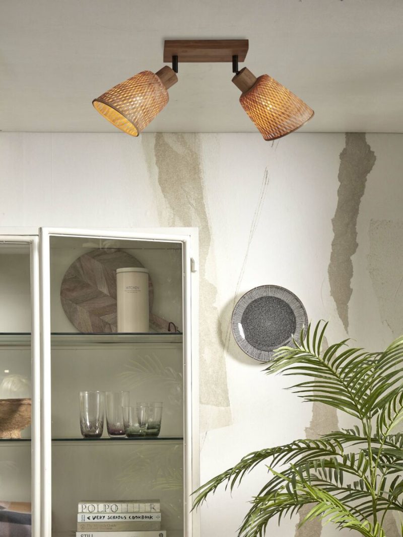 Bamboe bohemien naturel plafonnière GOOD&MOJO Java - Afbeelding 9