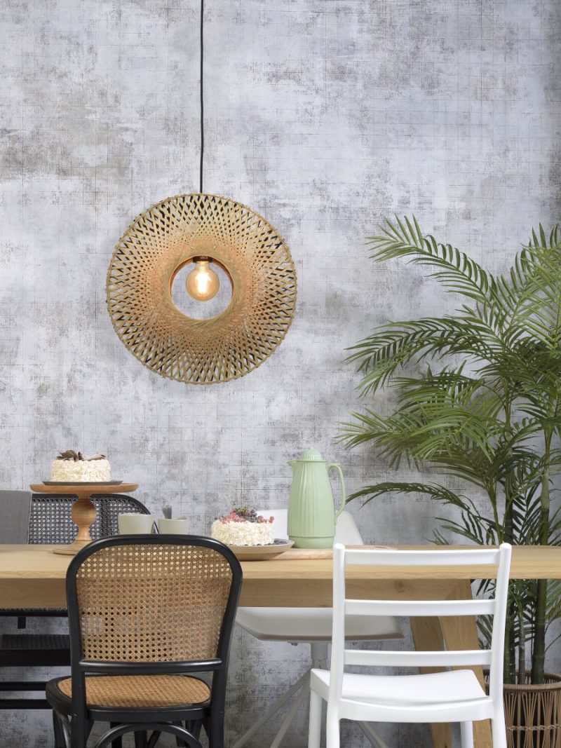 Bamboe bohemien zwart naturel hanglamp GOOD&MOJO Kalimantan - Afbeelding 2
