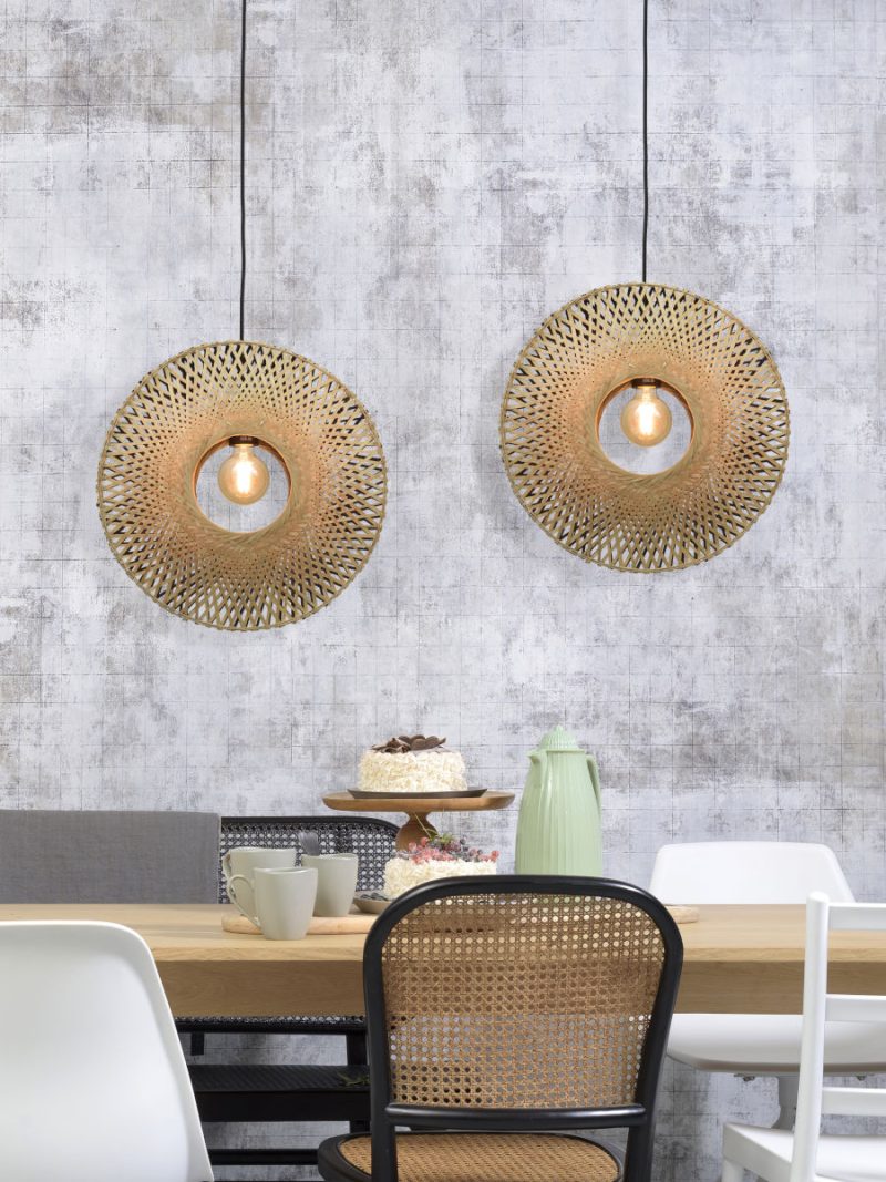 Bamboe bohemien zwart naturel hanglamp GOOD&MOJO Kalimantan - Afbeelding 5
