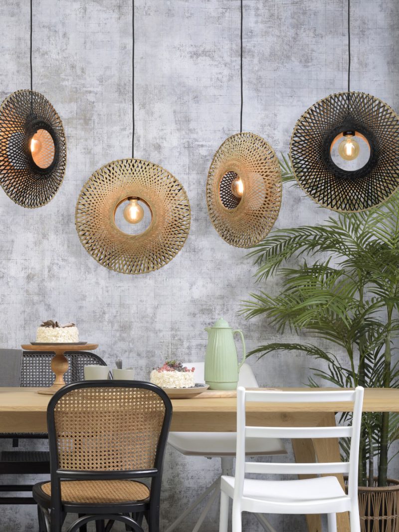 Bamboe bohemien zwart naturel hanglamp GOOD&MOJO Kalimantan - Afbeelding 9