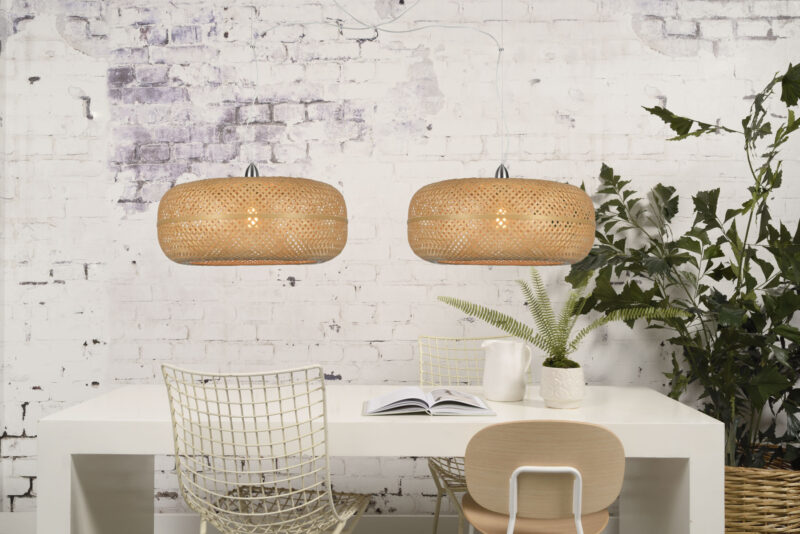 Bamboe hanglamp bohemian naturel GOOD&MOJO Palawan - Afbeelding 2