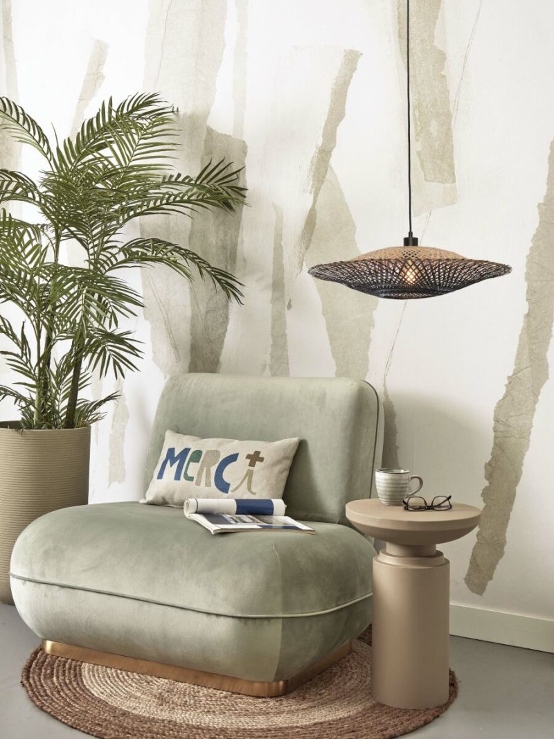 Bamboe hanglamp naturel/zwart schotelvorm M GOOD&MOJO Kalimantan - Afbeelding 14
