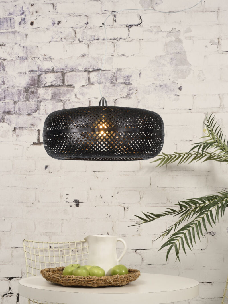 Bamboe hanglamp zwart bohemian GOOD&MOJO Palawan - Afbeelding 2
