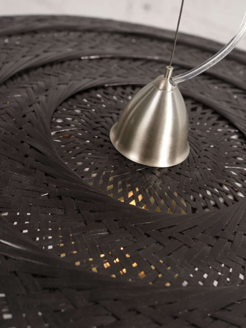 Bamboe hanglamp zwart bohemian GOOD&MOJO Palawan - Afbeelding 4