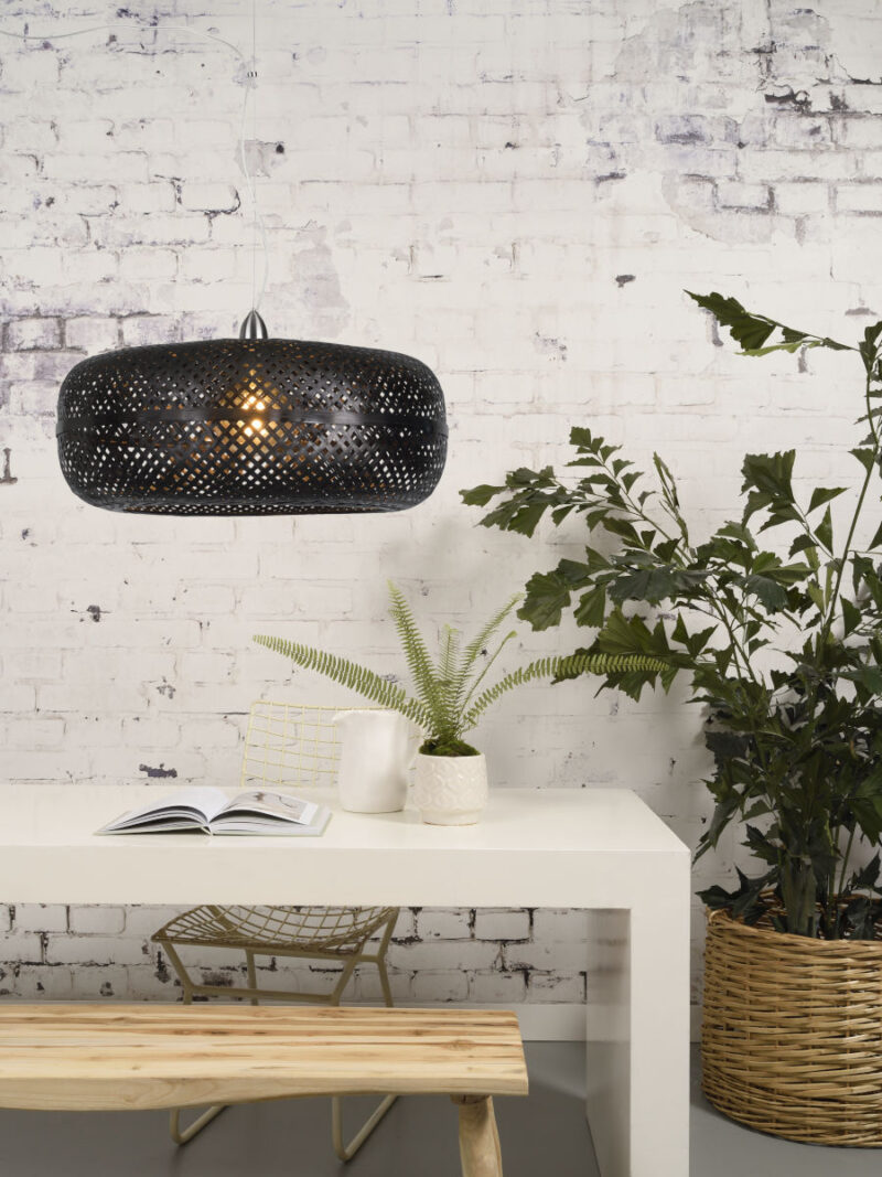 Bamboe hanglamp zwart bohemian GOOD&MOJO Palawan - Afbeelding 5