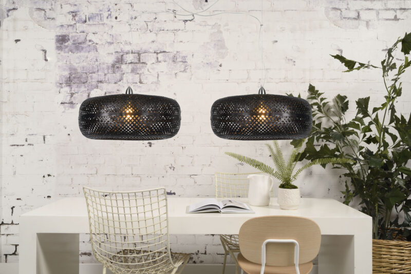 Bamboe hanglamp zwart bohemian GOOD&MOJO Palawan - Afbeelding 9