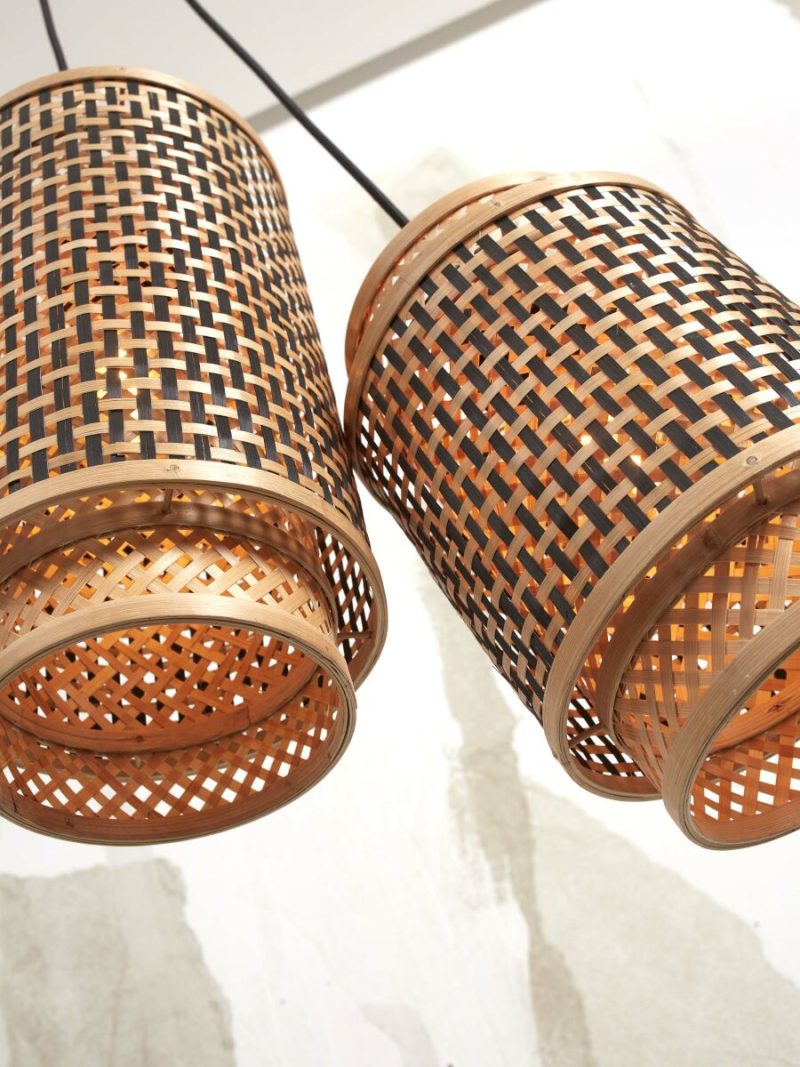 Bamboe metalen hanglamp boheems naturel GOOD&MOJO Bhutan - Afbeelding 3