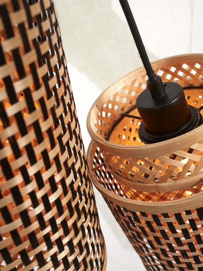 Bamboe metalen hanglamp boheems naturel GOOD&MOJO Bhutan - Afbeelding 4
