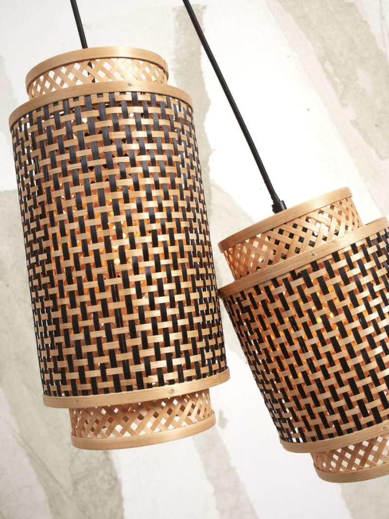 Bamboe metalen hanglamp boheems naturel GOOD&MOJO Bhutan - Afbeelding 6