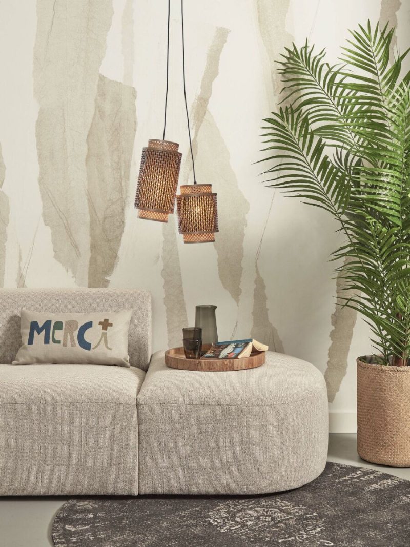 Bamboe metalen hanglamp boheems naturel GOOD&MOJO Bhutan - Afbeelding 10