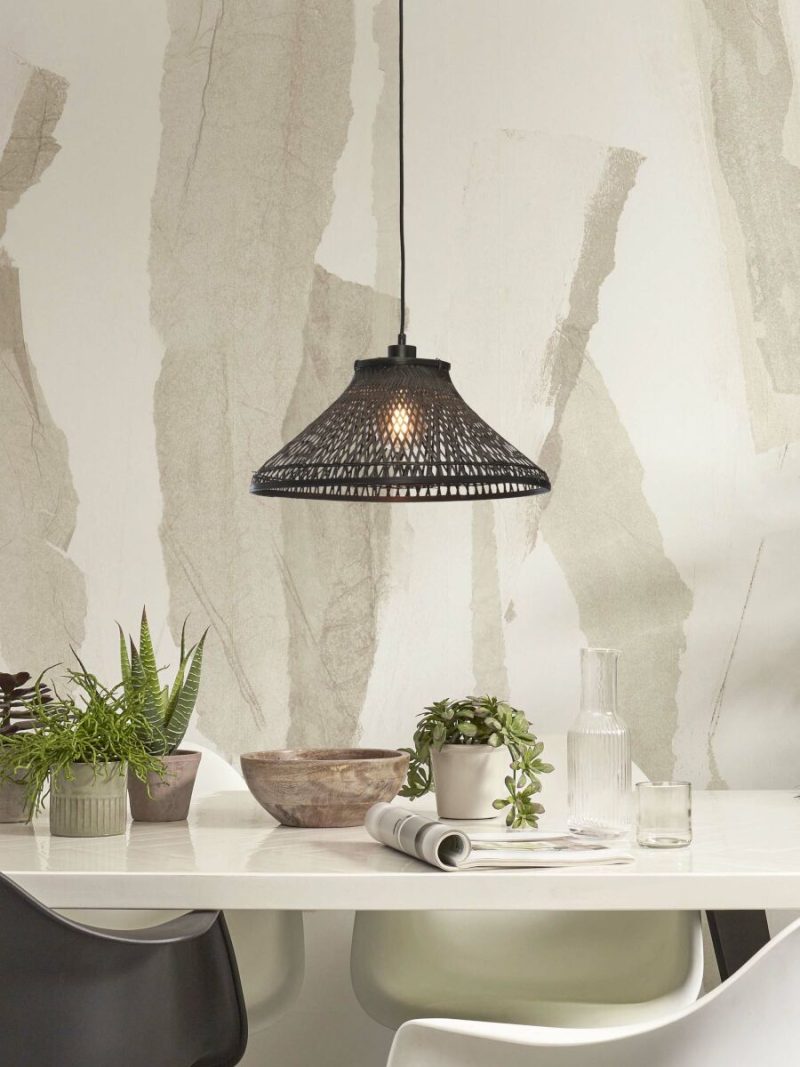 Bamboe metalen zwarte boheemse hanglamp GOOD&MOJO Tahiti - Afbeelding 2