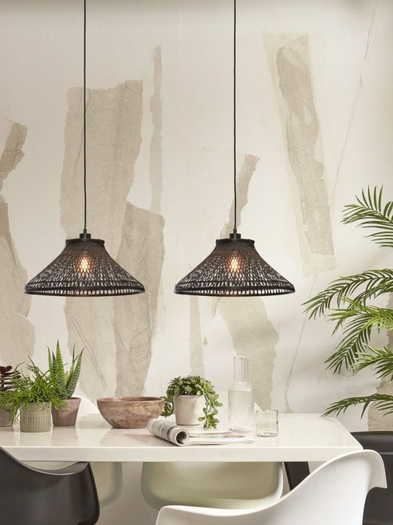 Bamboe metalen zwarte boheemse hanglamp GOOD&MOJO Tahiti - Afbeelding 5