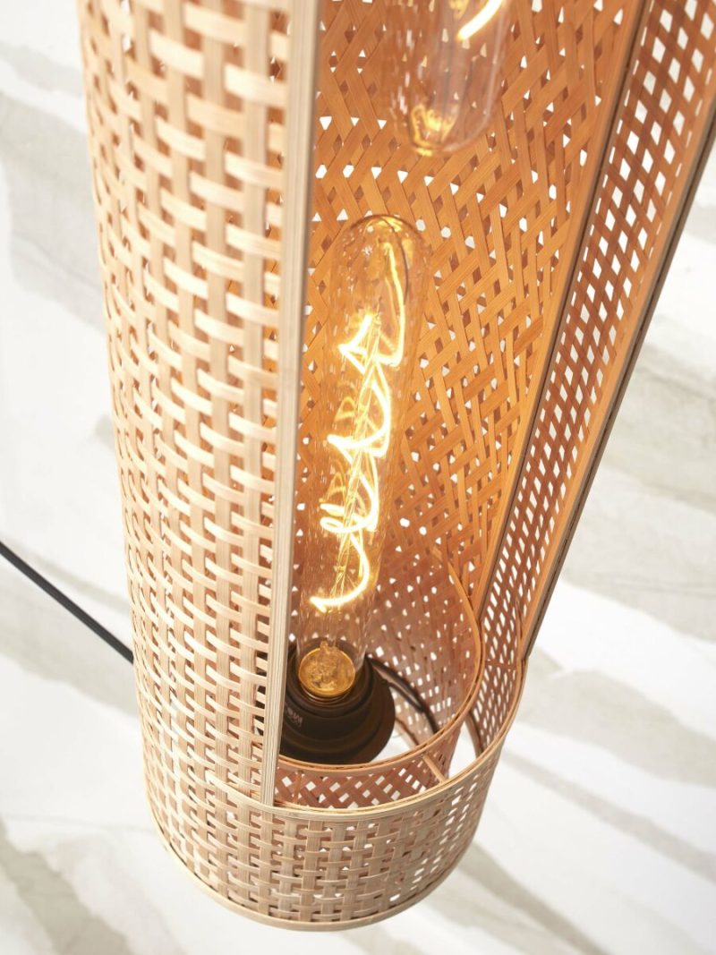 Bamboe naturel bohemian hanglamp GOOD&MOJO Bhutan - Afbeelding 6