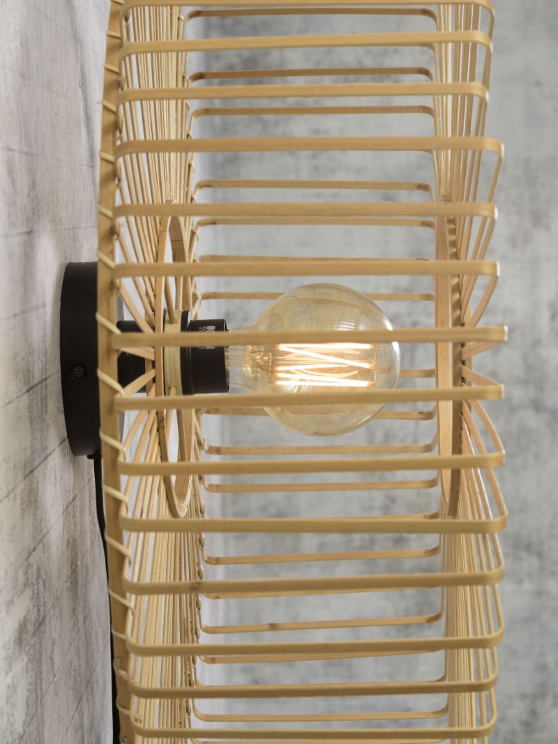 Bamboe naturel bohemian wandlamp GOOD&MOJO Bromo - Afbeelding 4