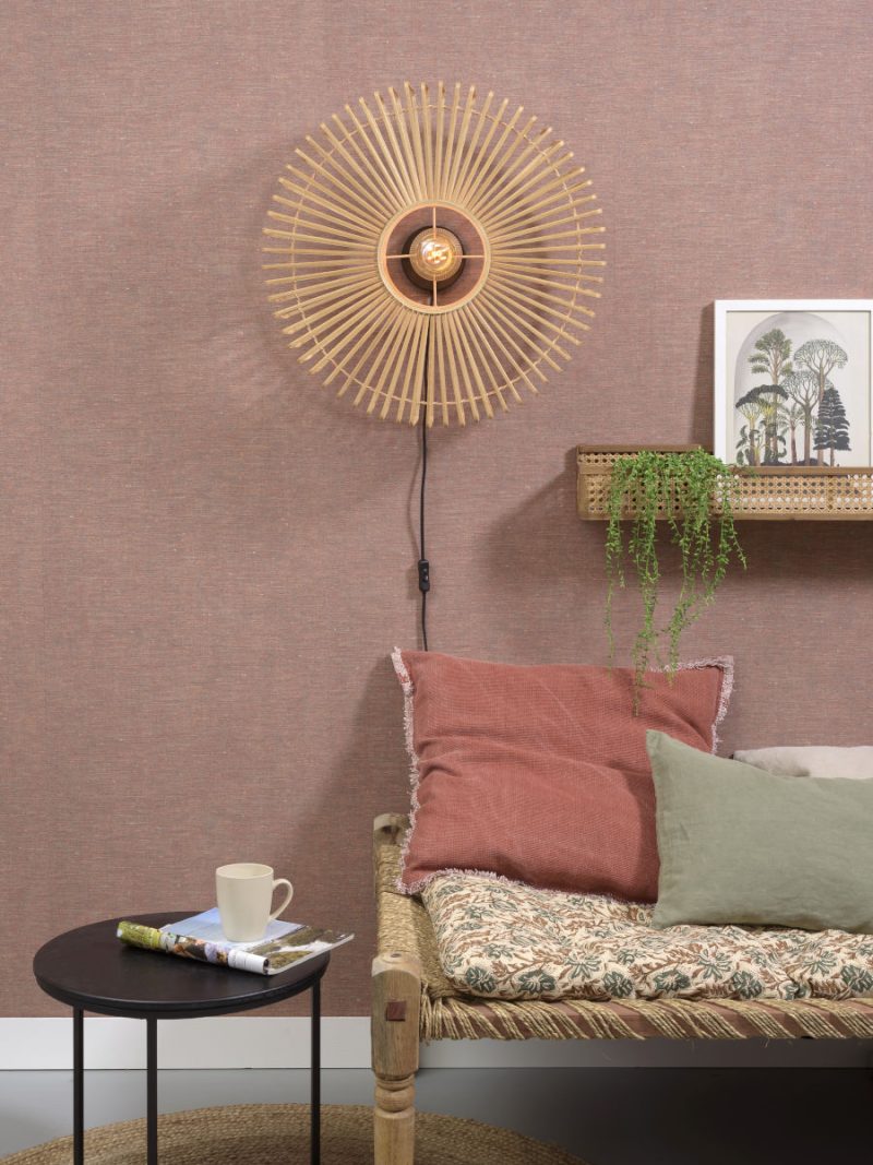 Bamboe naturel bohemian wandlamp GOOD&MOJO Bromo - Afbeelding 5