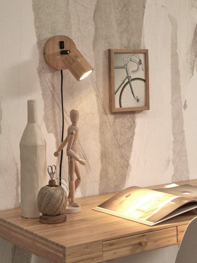 Bamboe naturel bohemian wandlamp GOOD&MOJO Java - Afbeelding 2