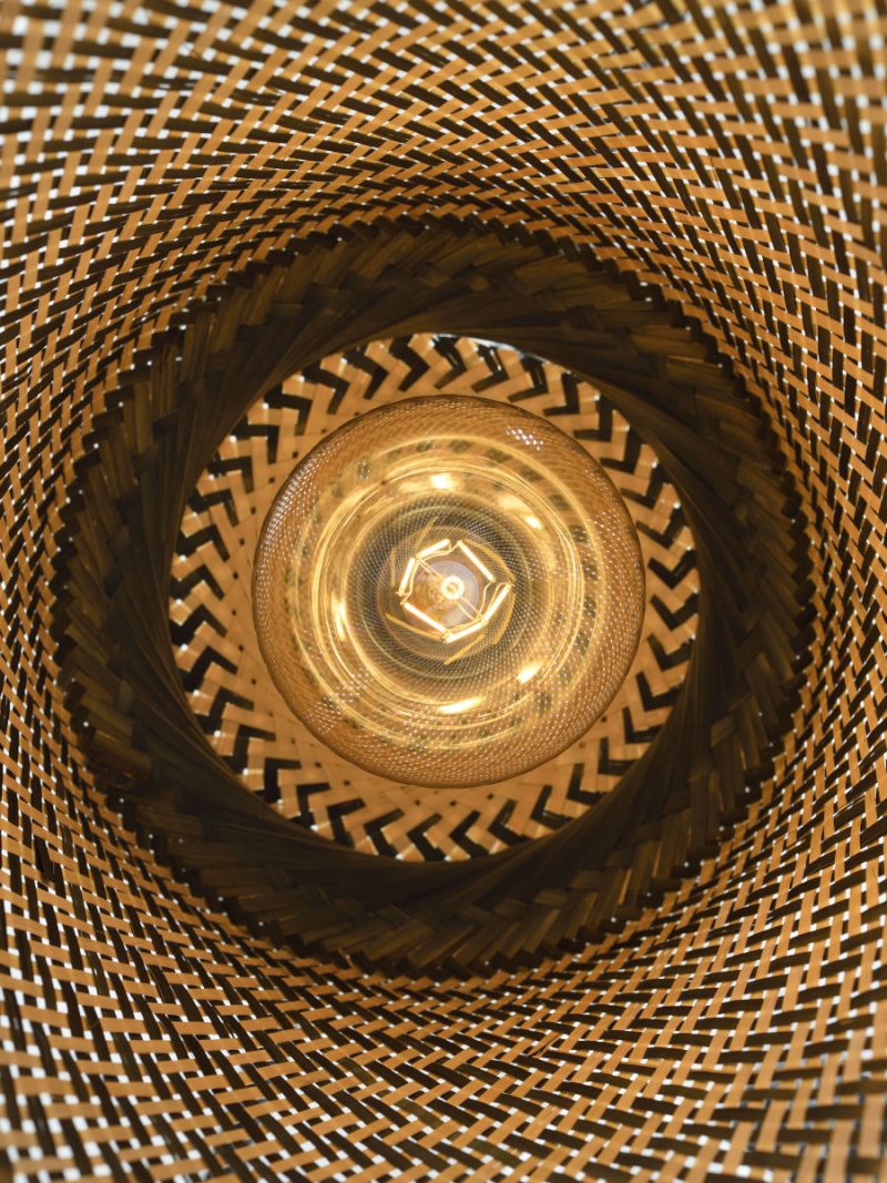 Bamboe naturel hanglamp zwart bohemian GOOD&MOJO Kalimantan - Afbeelding 8