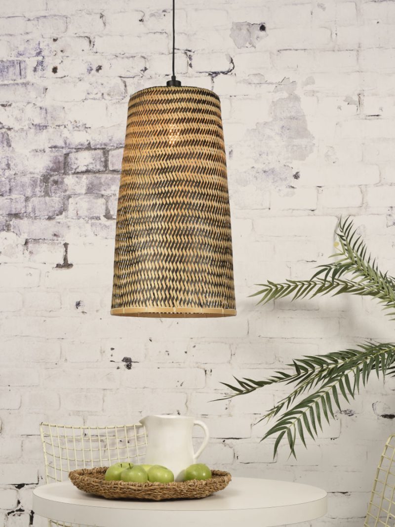 Bamboe naturel hanglamp zwart bohemian GOOD&MOJO Kalimantan - Afbeelding 10