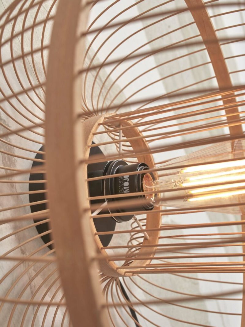 Bamboe naturel oosterse wandlamp GOOD&MOJO Hokkaido - Afbeelding 3