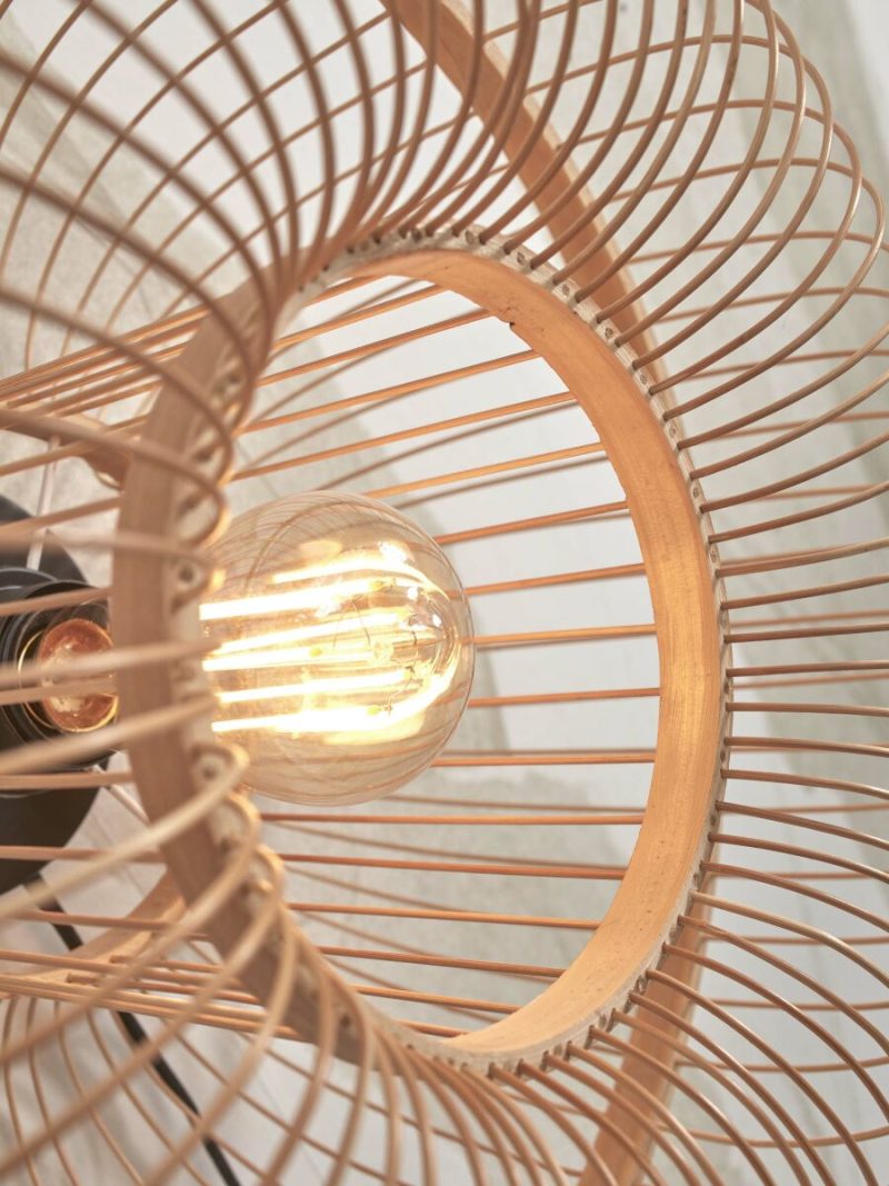Bamboe naturel oosterse wandlamp GOOD&MOJO Hokkaido - Afbeelding 4