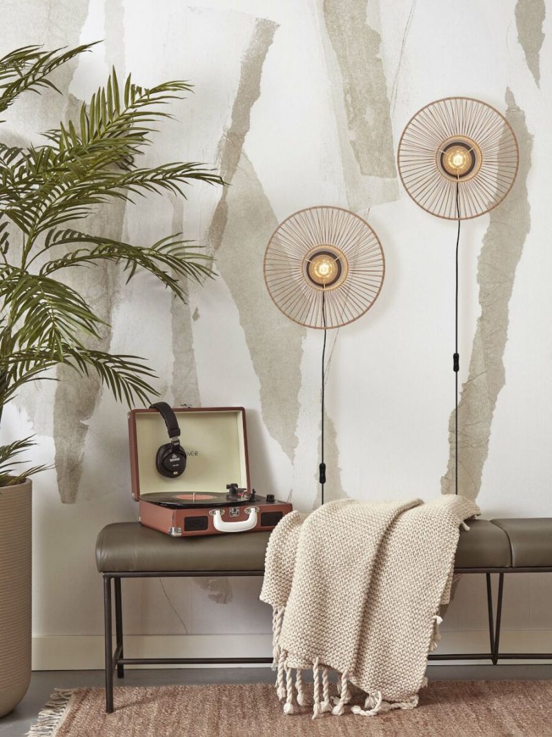 Bamboe naturel oosterse wandlamp GOOD&MOJO Hokkaido - Afbeelding 9