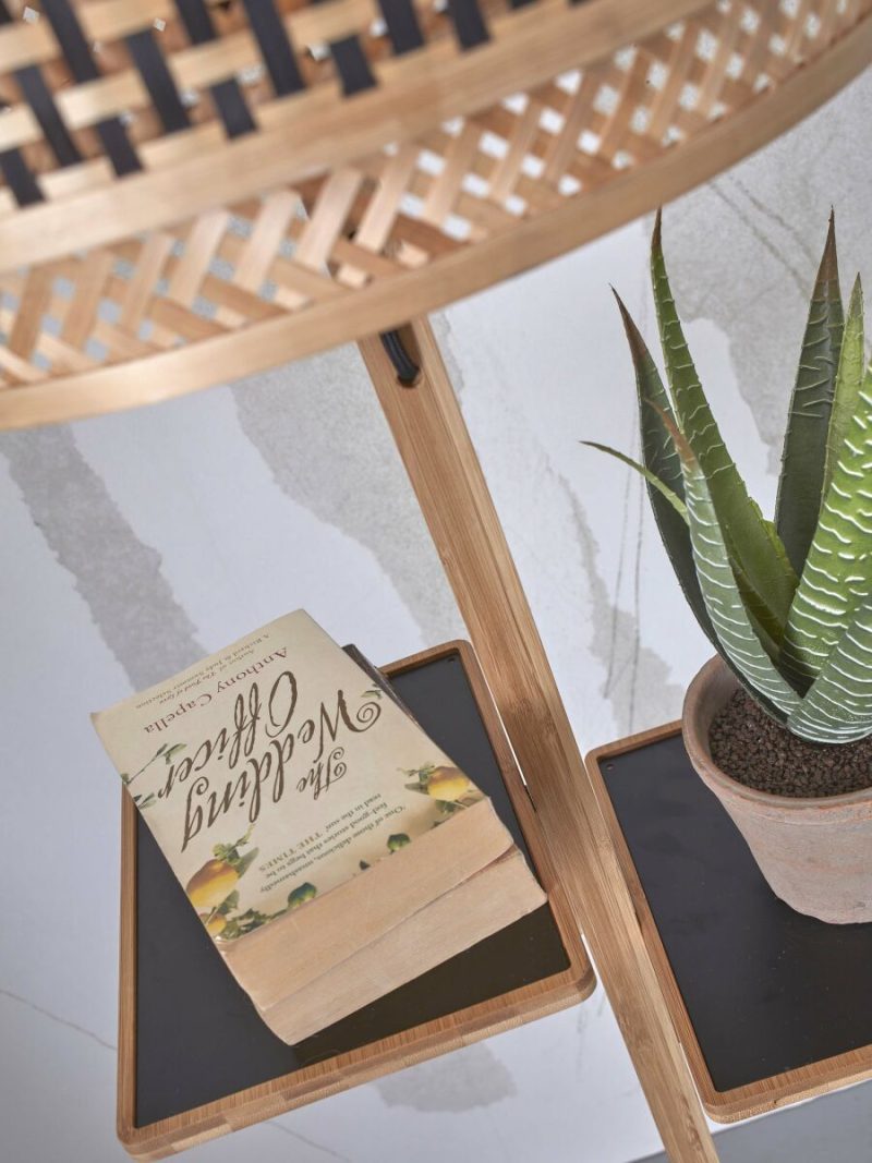 Bamboe naturel zwarte boheemse vloerlamp GOOD&MOJO Java - Afbeelding 8