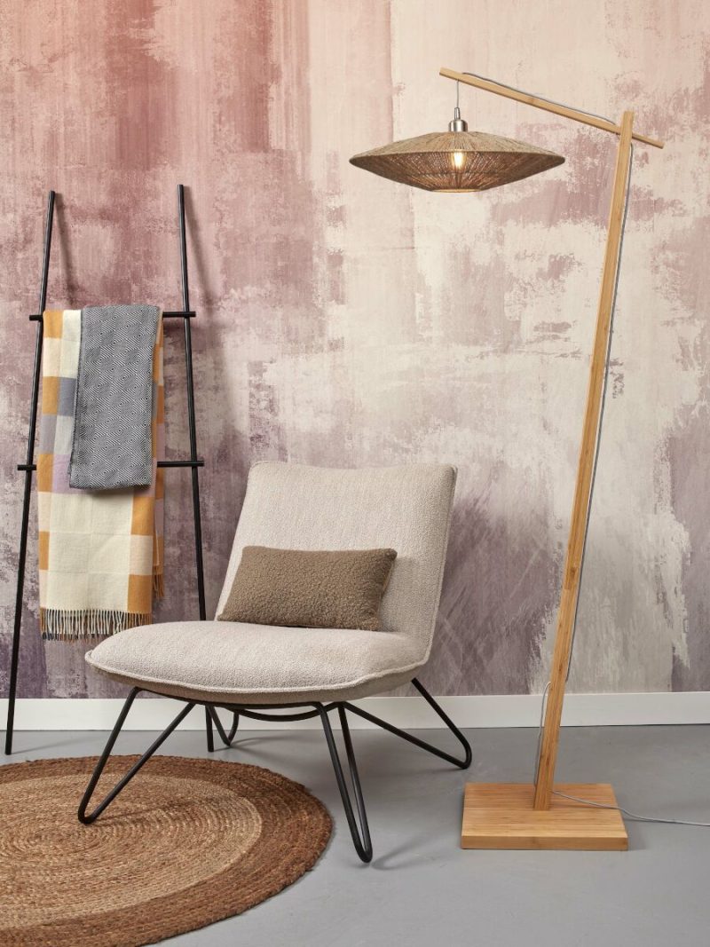 Bamboe-rieten bohemian vloerlamp naturel GOOD&MOJO Iguazu - Afbeelding 5