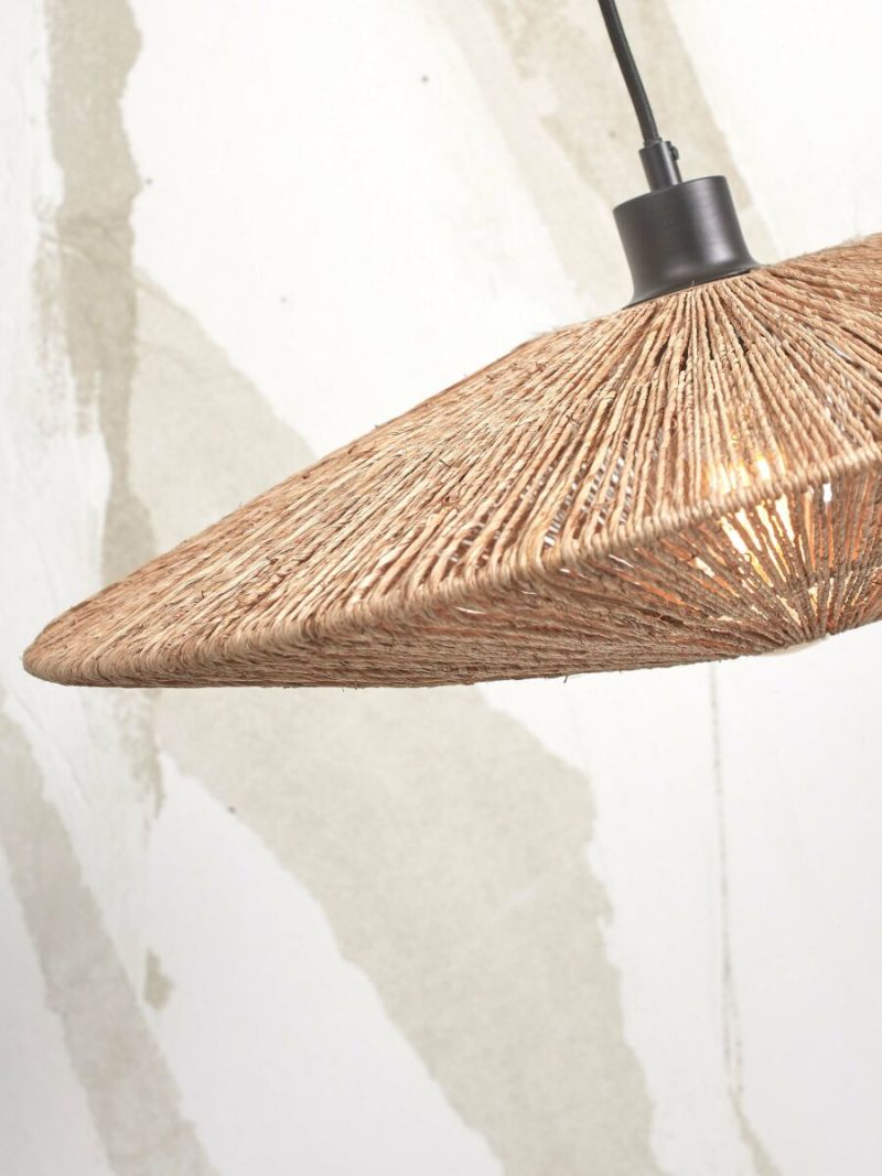 Bamboe-rieten bohemian vloerlamp naturel GOOD&MOJO Iguazu - Afbeelding 6