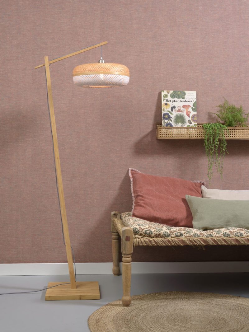 Bamboe vloerlamp bohemian wit GOOD&MOJO Palawan - Afbeelding 5