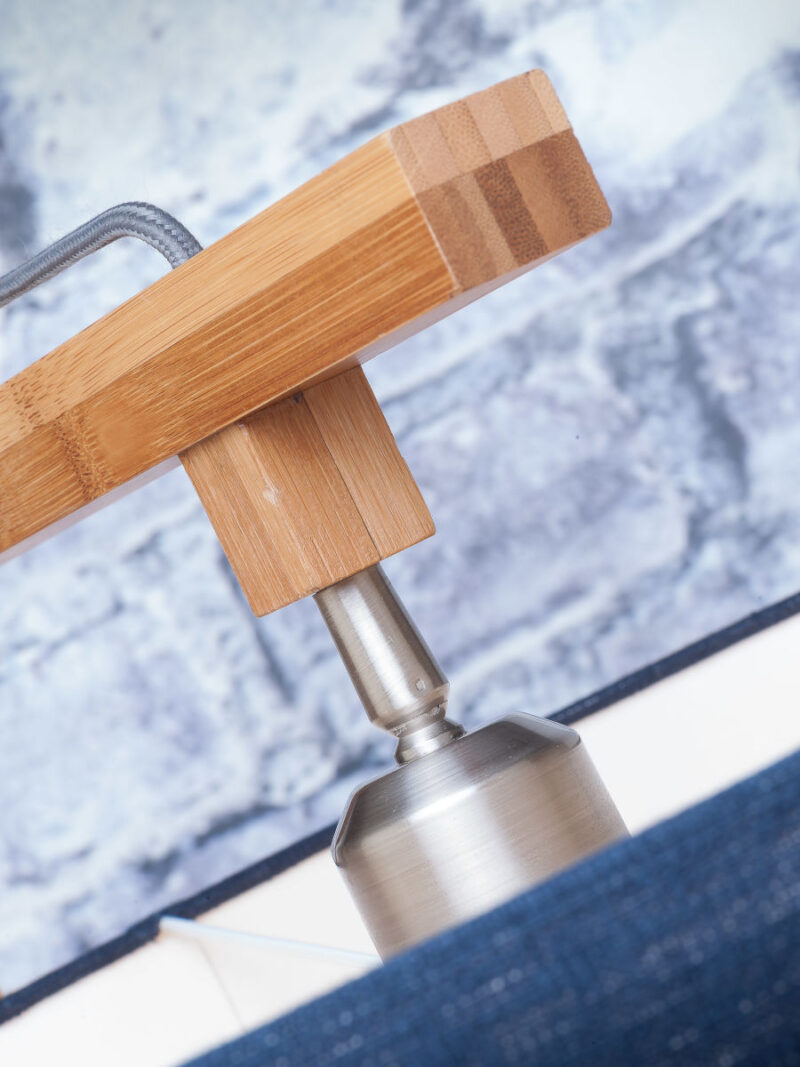 Bamboe vloerlamp groen linnen Scandinavisch GOOD&MOJO Himalaya - Afbeelding 3