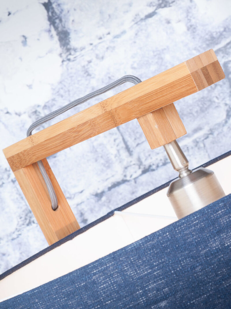 Bamboe vloerlamp groen linnen Scandinavisch GOOD&MOJO Himalaya - Afbeelding 6
