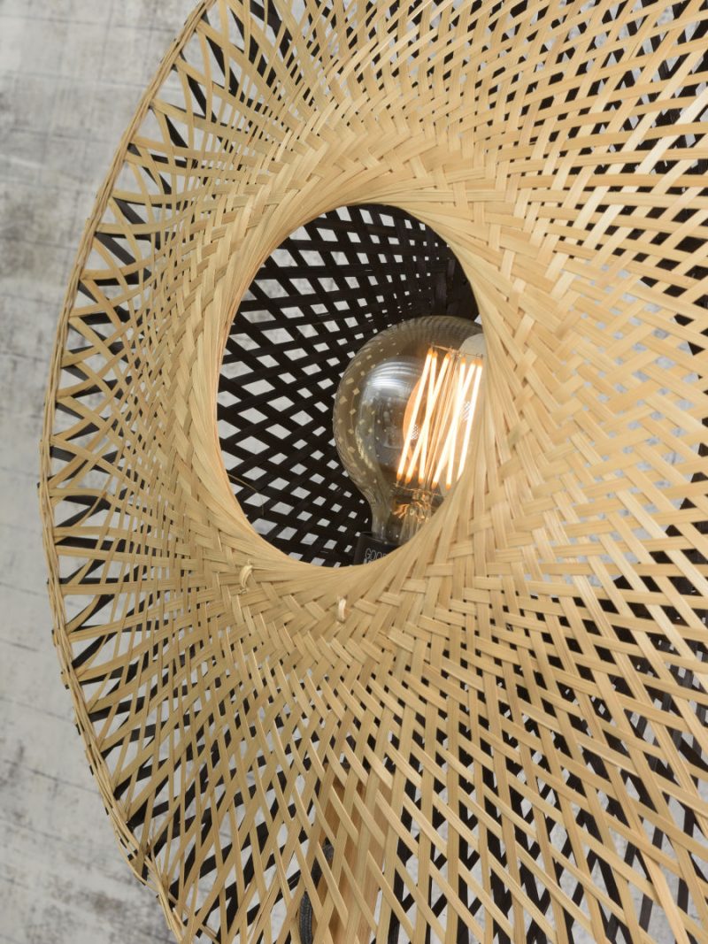 Bamboe vloerlamp naturel zwart Boheems GOOD&MOJO Kalimantan - Afbeelding 6