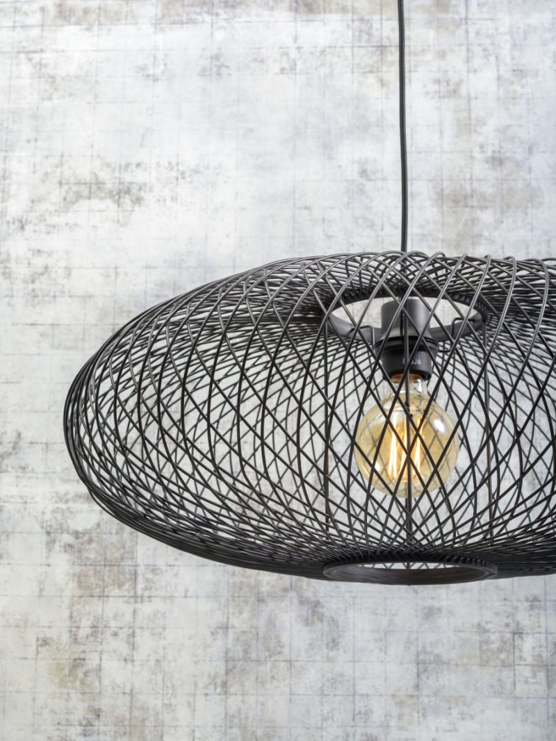 Bamboe vloerlamp naturel-zwart bohemian GOOD&MOJO Cango - Afbeelding 3