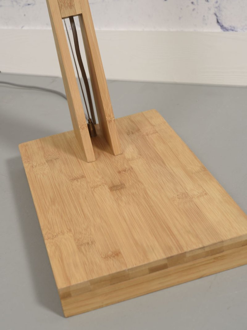 Bamboe vloerlamp zwarte kap GOOD&MOJO Montblanc - Afbeelding 11