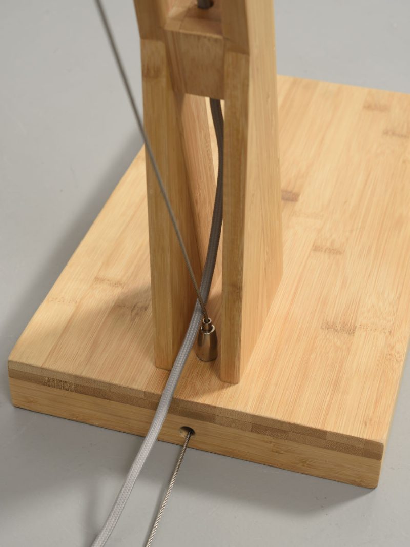 Bamboe vloerlamp zwarte kap GOOD&MOJO Montblanc - Afbeelding 10
