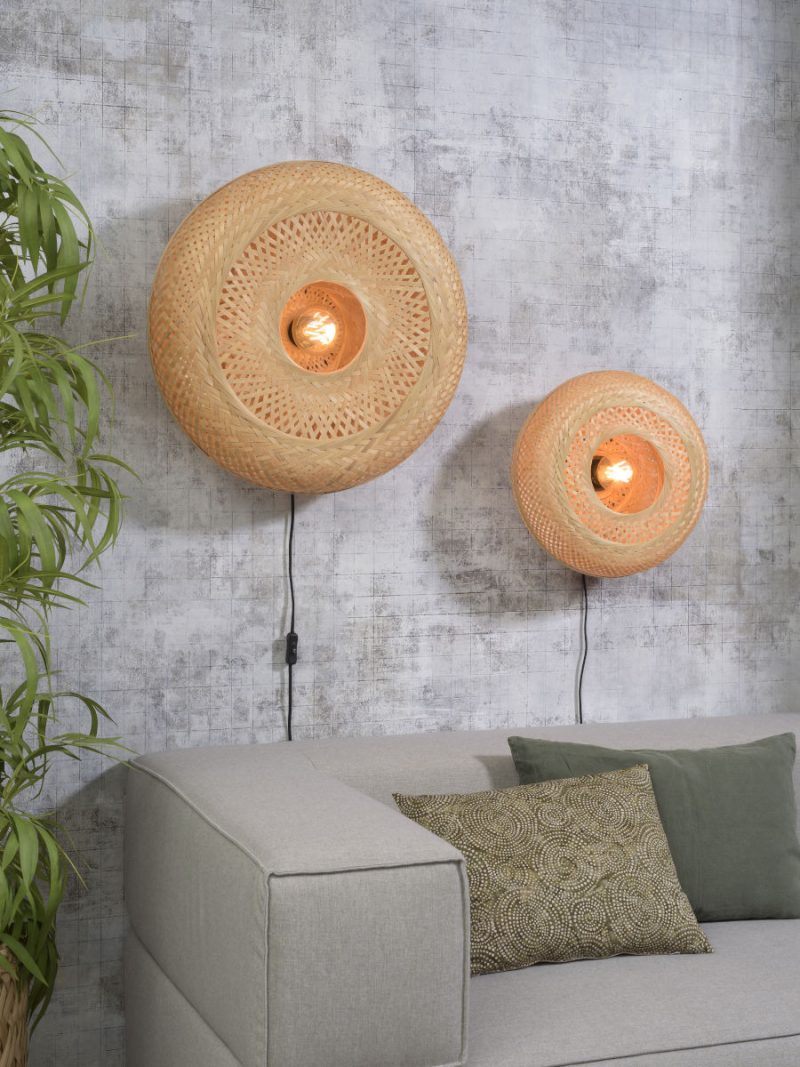 Bamboe wandlamp naturel bohemian GOOD&MOJO Palawan - Afbeelding 4