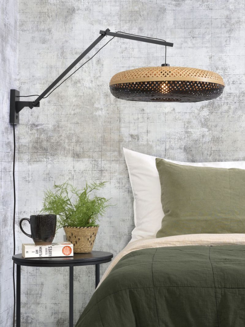 Bamboe wandlamp naturel zwart bohemien GOOD&MOJO Palawan - Afbeelding 5