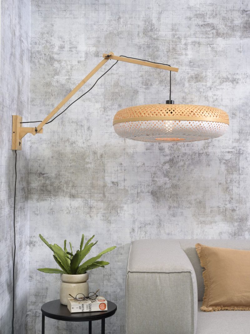 Bamboe witte wandlamp bohemien GOOD&MOJO Palawan - Afbeelding 2