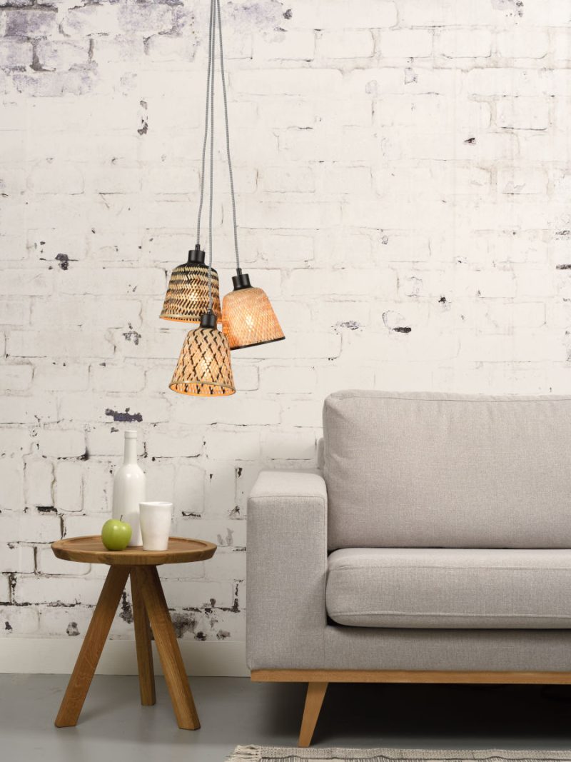 Bamboe zwart naturel Boheemse hanglampen GOOD&MOJO Kalimantan - Afbeelding 11