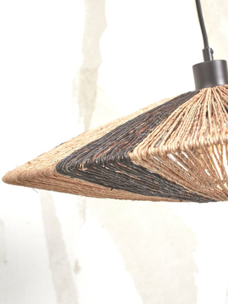 Bamboe zwart naturel bohemien vloerlamp GOOD&MOJO Iguazu - Afbeelding 3