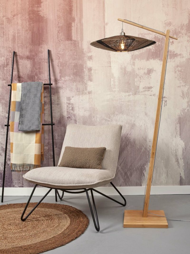 Bamboe zwart naturel bohemien vloerlamp GOOD&MOJO Iguazu - Afbeelding 5