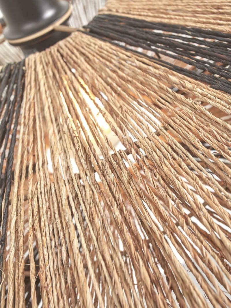 Bamboe zwart naturel bohemien vloerlamp GOOD&MOJO Iguazu - Afbeelding 6