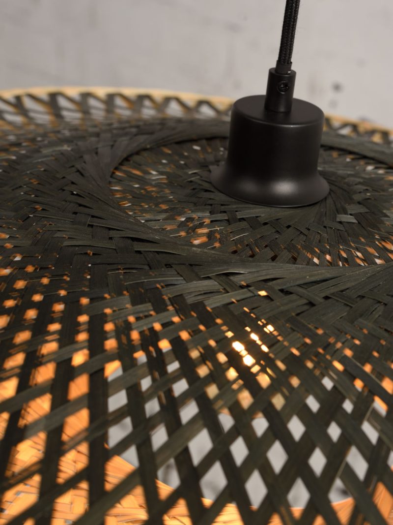 Bamboe zwart naturel vloerlamp bohemien GOOD&MOJO Kalimantan - Afbeelding 4