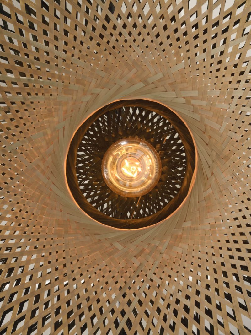 Bamboe zwart naturel vloerlamp bohemien GOOD&MOJO Kalimantan - Afbeelding 6