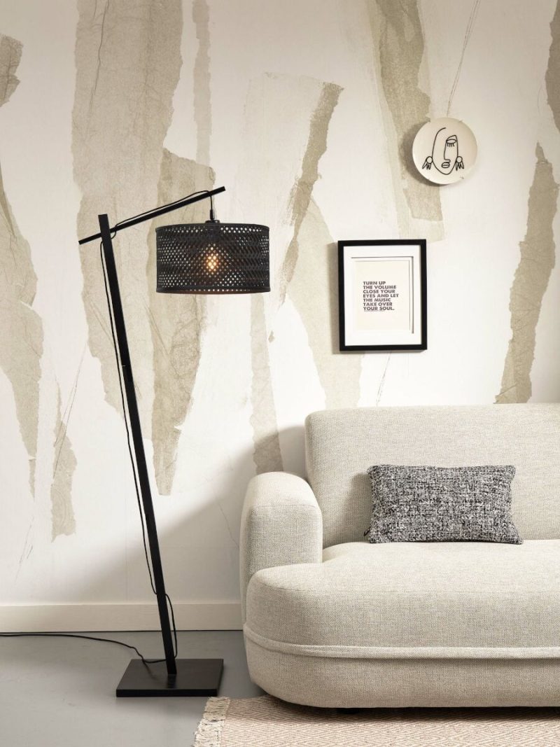 Bamboe zwarte bohemian vloerlamp GOOD&MOJO Java - Afbeelding 5