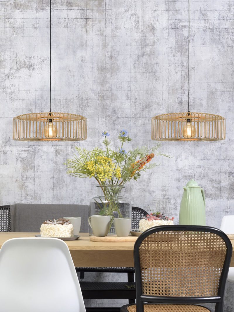 Bamboe zwarte-naturel bohemien hanglamp GOOD&MOJO Bromo - Afbeelding 5