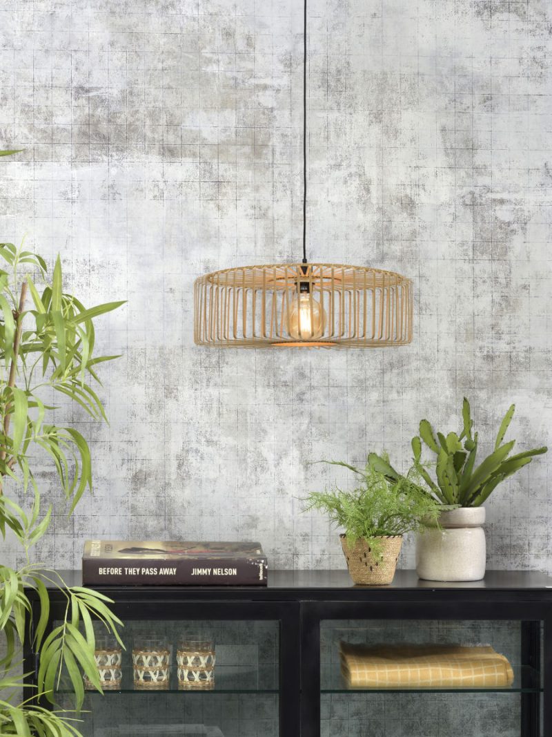 Bamboe zwarte-naturel bohemien hanglamp GOOD&MOJO Bromo - Afbeelding 9