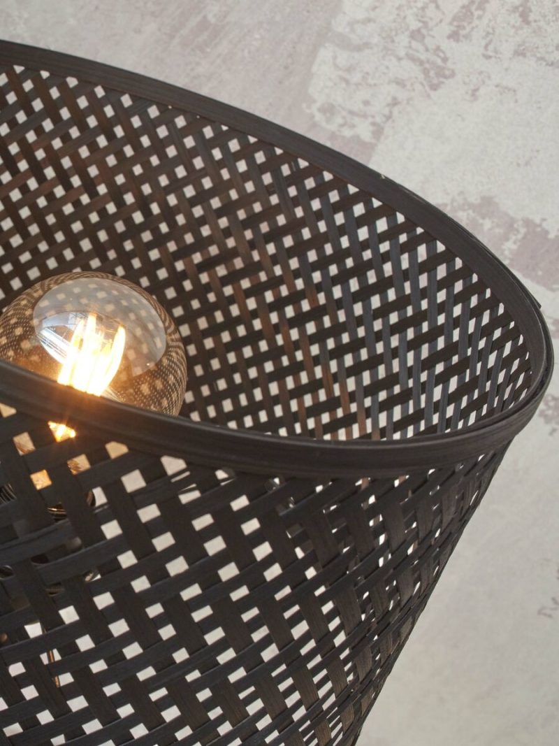 Bamboe zwarte vloerlamp bohemien GOOD&MOJO Java - Afbeelding 4