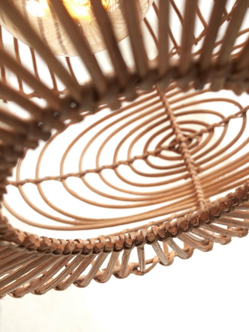 Bamboe/rotan bohemian vloerlamp wit/naturel GOOD&MOJO Madeira - Afbeelding 7