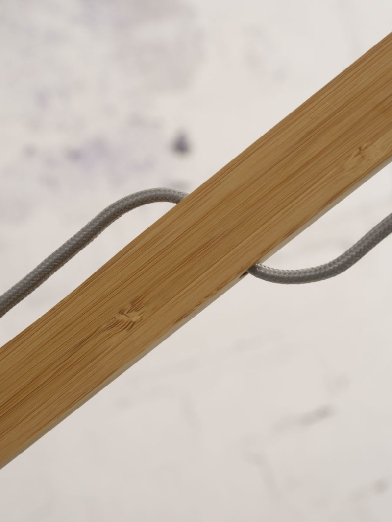 Blauwe linnen Scandinavische vloerlamp GOOD&MOJO Montblanc - Afbeelding 3
